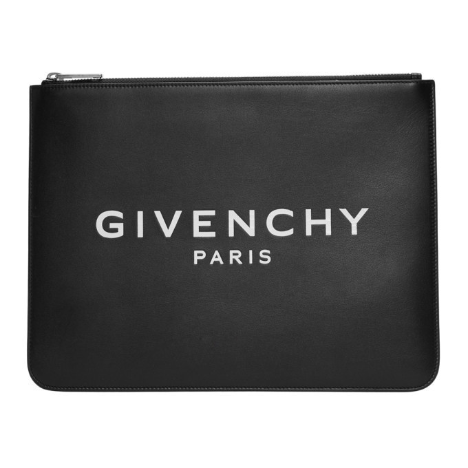 Photo: Givenchy Black Logo Zip Pouch