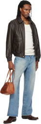 Diesel Brown 1DR Dome Soft Shoulder Bag