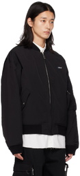 C2H4 Black Logo Bomber Jacket