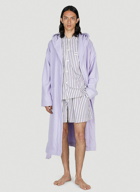Tekla - Lido Stripe Sleep Shorts in Purple