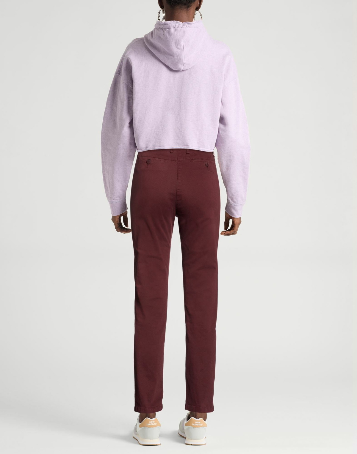 Manila Grace Womens Pants Burgundy