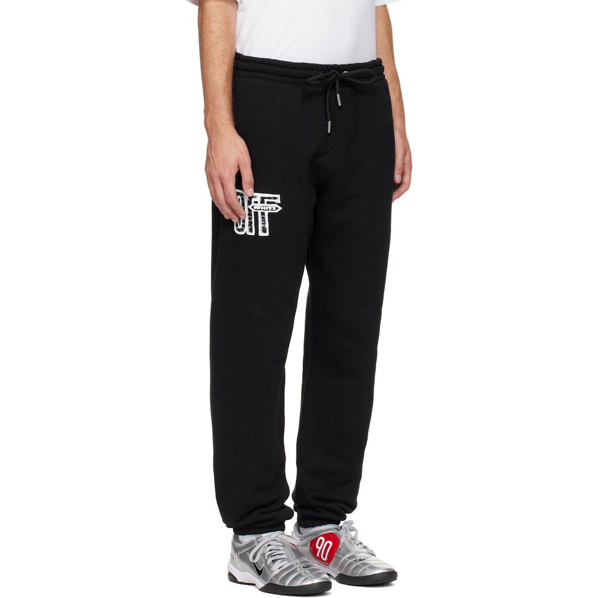 Off-White Black Motion Arrow Cuffed Sweatpants