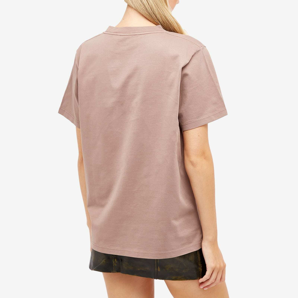 Fiorucci Women's Squiggle Angels T-Shirt Washed Fig in Brown