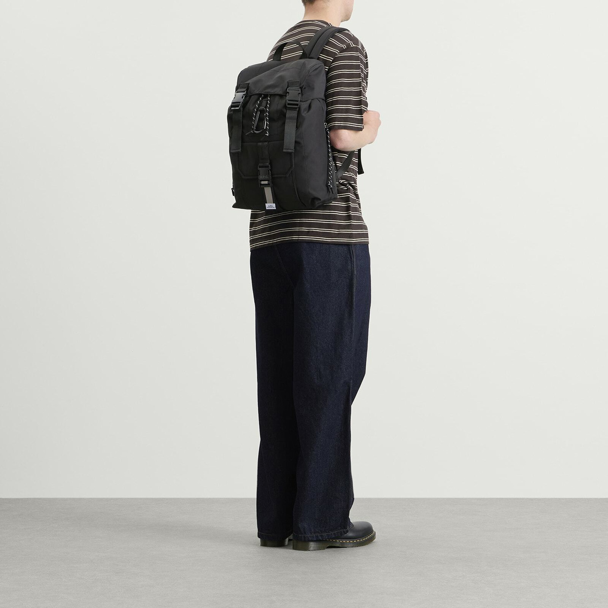 A.P.C. Men's Sac A Dos Trek 2.0 Back Pack in Black 