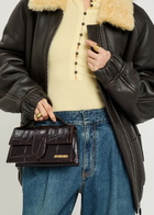 Jacquemus Le Grande Bambino Crocodile-effect Leather top Handle bag - Brown - One Size