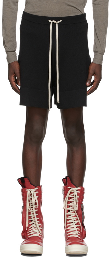 Photo: Rick Owens Black Cashmere Shorts