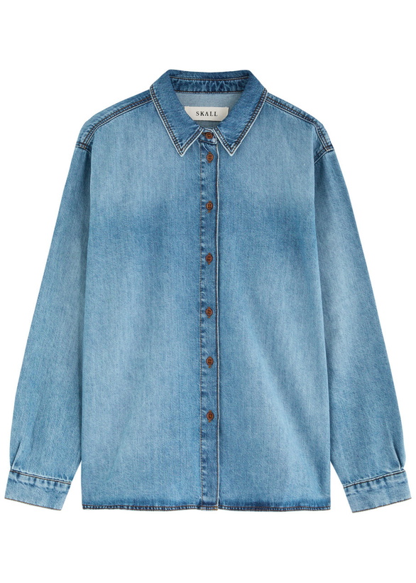 Photo: Skall Studio Millington Denim Shirt Dark Blue