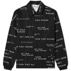 Drôle de Monsieur Not From Paris All Over Print Coach Jacket