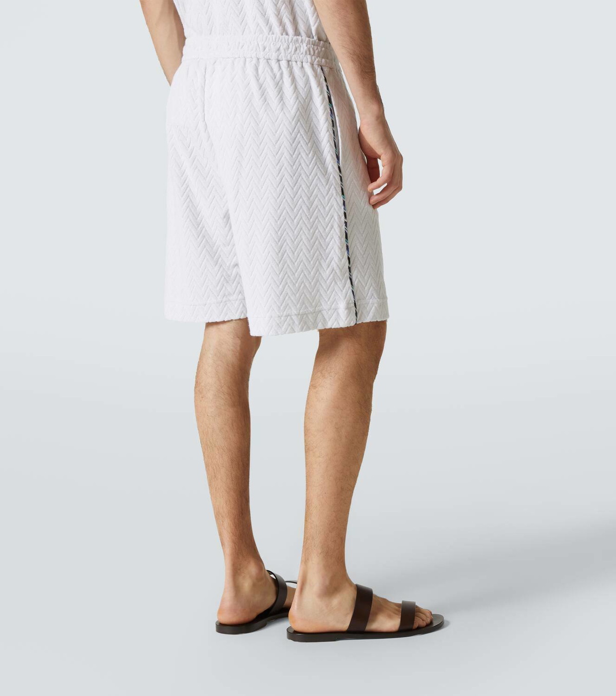 Missoni Zigzag cotton-blend terry shorts