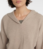 Brunello Cucinelli - Cropped cotton hoodie