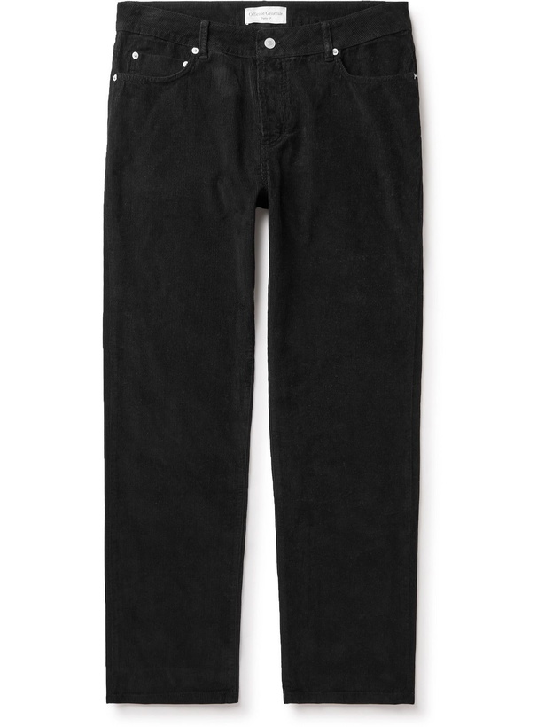 Photo: Officine Generale - James Cotton-Corduroy Trousers - Black