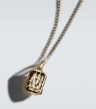 Mateo 14kt gold necklace with emerald pendant