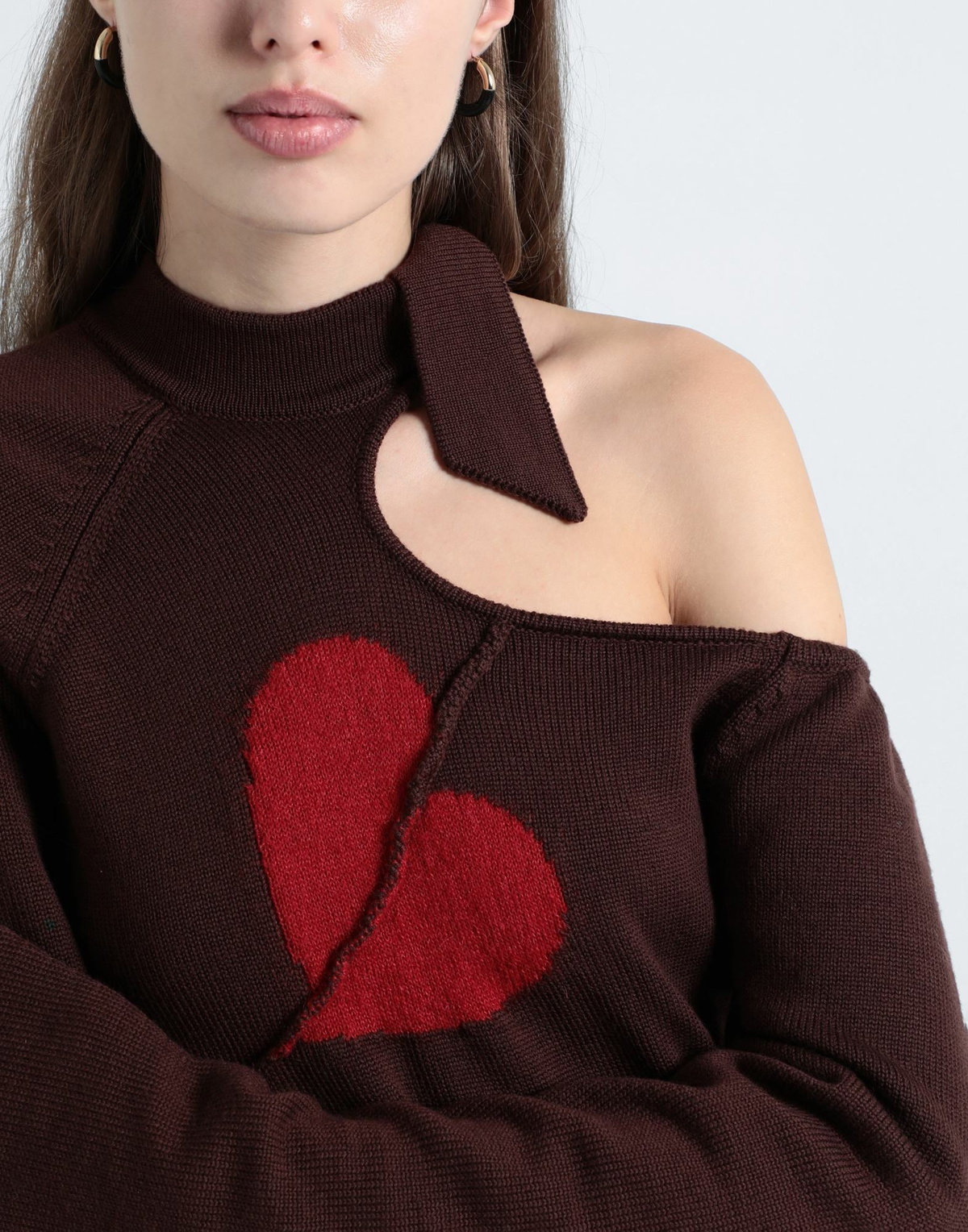 Marco Rambaldi Womens Sweater Chocolate in Brown