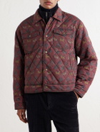 Aimé Leon Dore - Printed Quilted Shell Jacket - Red