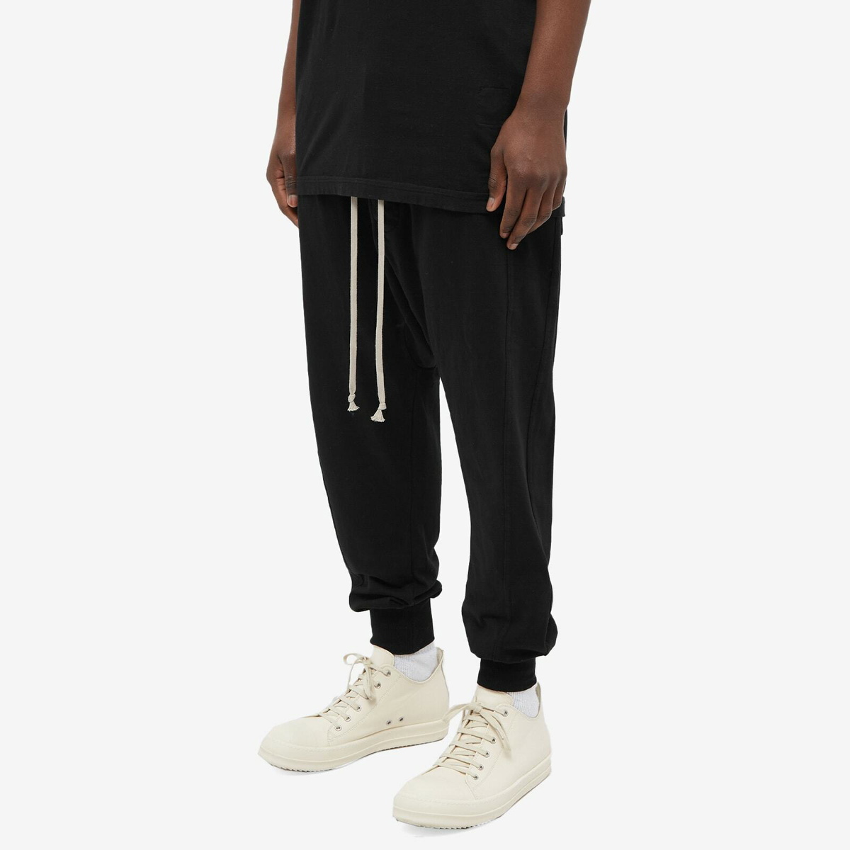 Rick Owens DRKSHDW Men's Prisoner Drawstring Pant in Black
