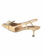 Sergio Rossi Crystal Embellished Slingback Pumps