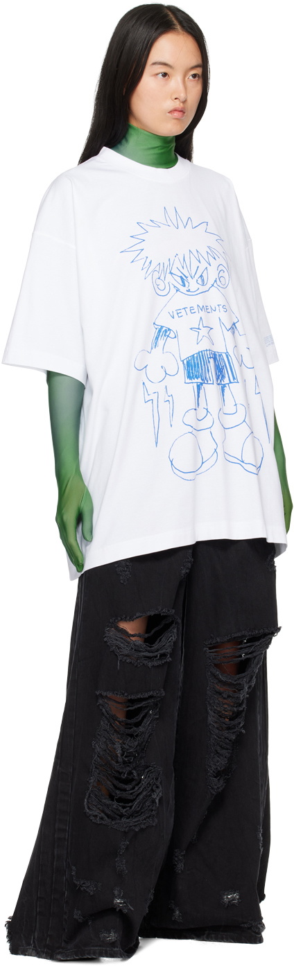 VETEMENTS White Drawing T-Shirt