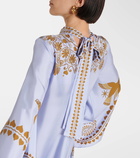 La DoubleJ Magnifico printed silk twill kaftan