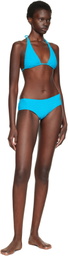 Fruity Booty Blue Halter Bikini Top