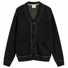 Percival Men's Module Boxy Cardigan in Black