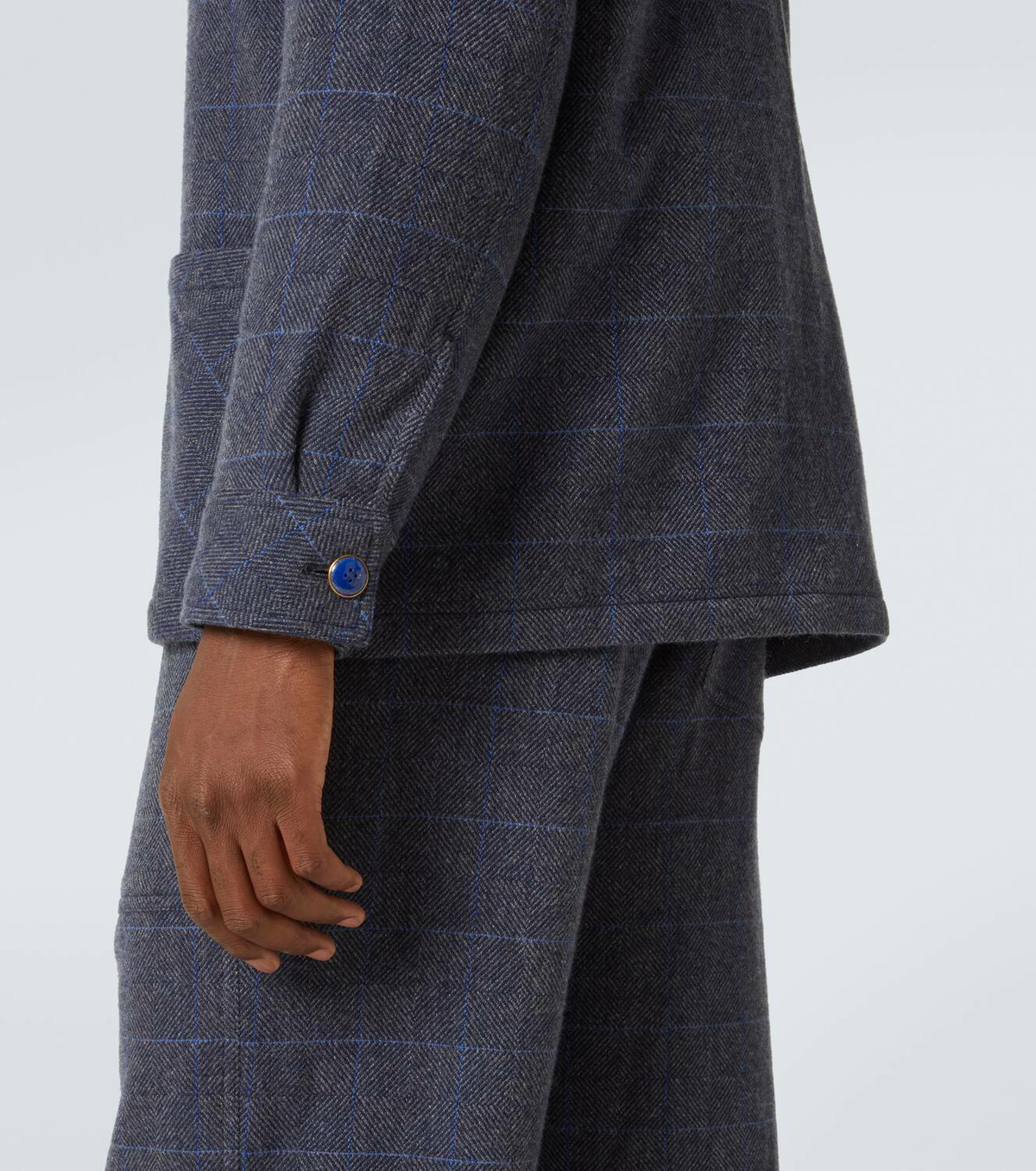 God's True Cashmere Checked cashmere overshirt