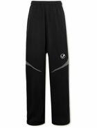 VETEMENTS - Wide-Leg Cotton-Jersey Sweatpants - Black