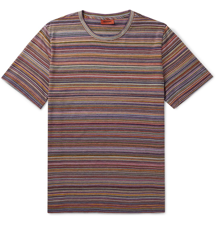 Photo: Missoni - Space-Dyed Cotton-Jersey T-Shirt - Multi