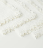 Once Milano Set of 4 macramé linen napkins