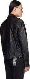 Ksubi Black Capitol Leather Jacket