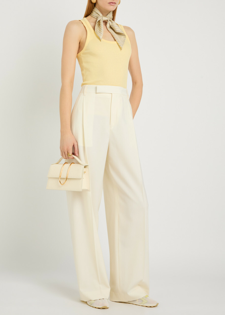Jacquemus Le Marcel Rone Carre Cotton Tank top Yellow