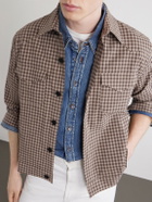 Oliver Spencer - Witley Checked Cotton-Blend Jacket - Brown
