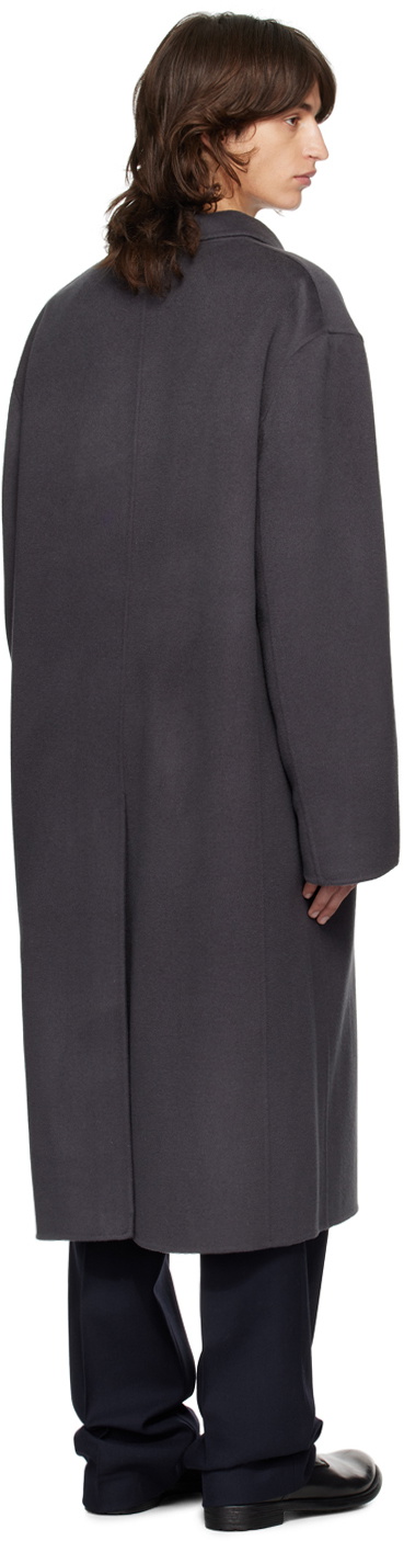 The Frankie Shop Gray Paxton Wool Coat