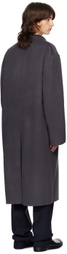 The Frankie Shop Gray Paxton Wool Coat