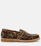 Golden Goose Jerry leopard-print calf hair penny loafers