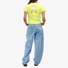 Aries Women's Baby Fit Fluoro T-Shirt in Safety Yellow 