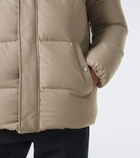 Eleventy Wool, silk, and cashmere puffer jacket