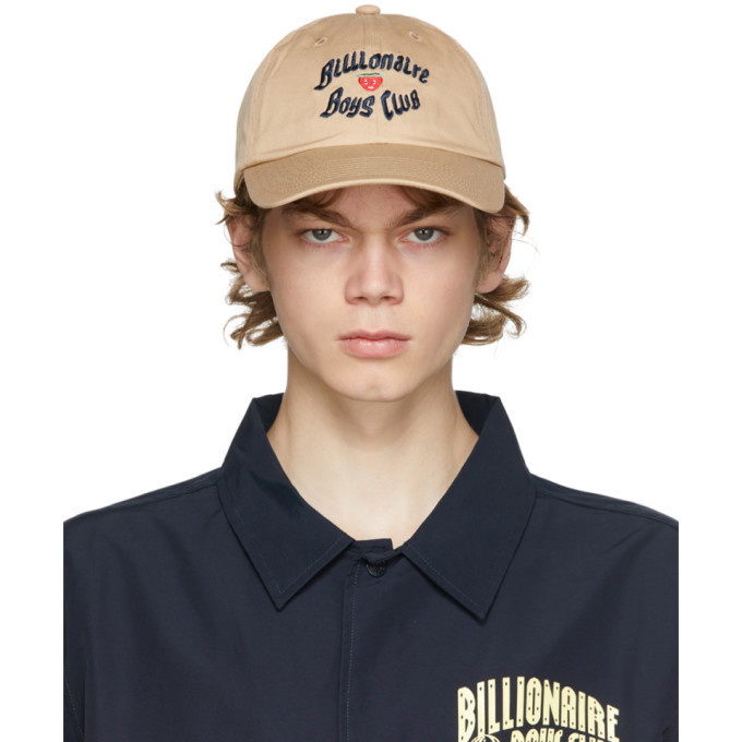 Photo: Billionaire Boys Club Tan Logo Curved Visor Cap