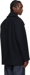 A.P.C. Navy Wool Peacoat