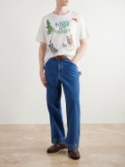 BODE - River City Printed Cotton-Jersey T-Shirt - Neutrals
