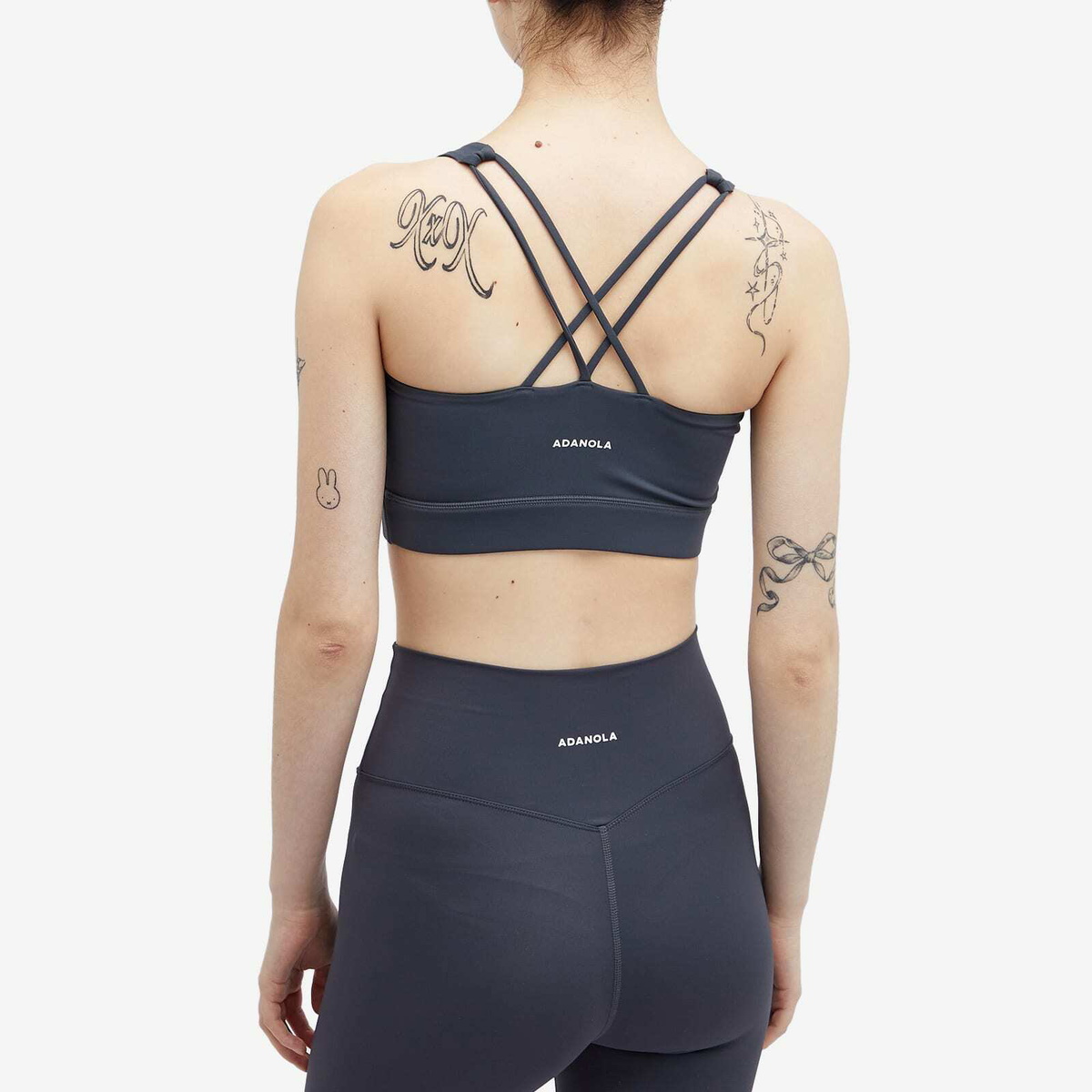 Adanola Women's Ultimate Cross Back Bra Top in Midnight Blue