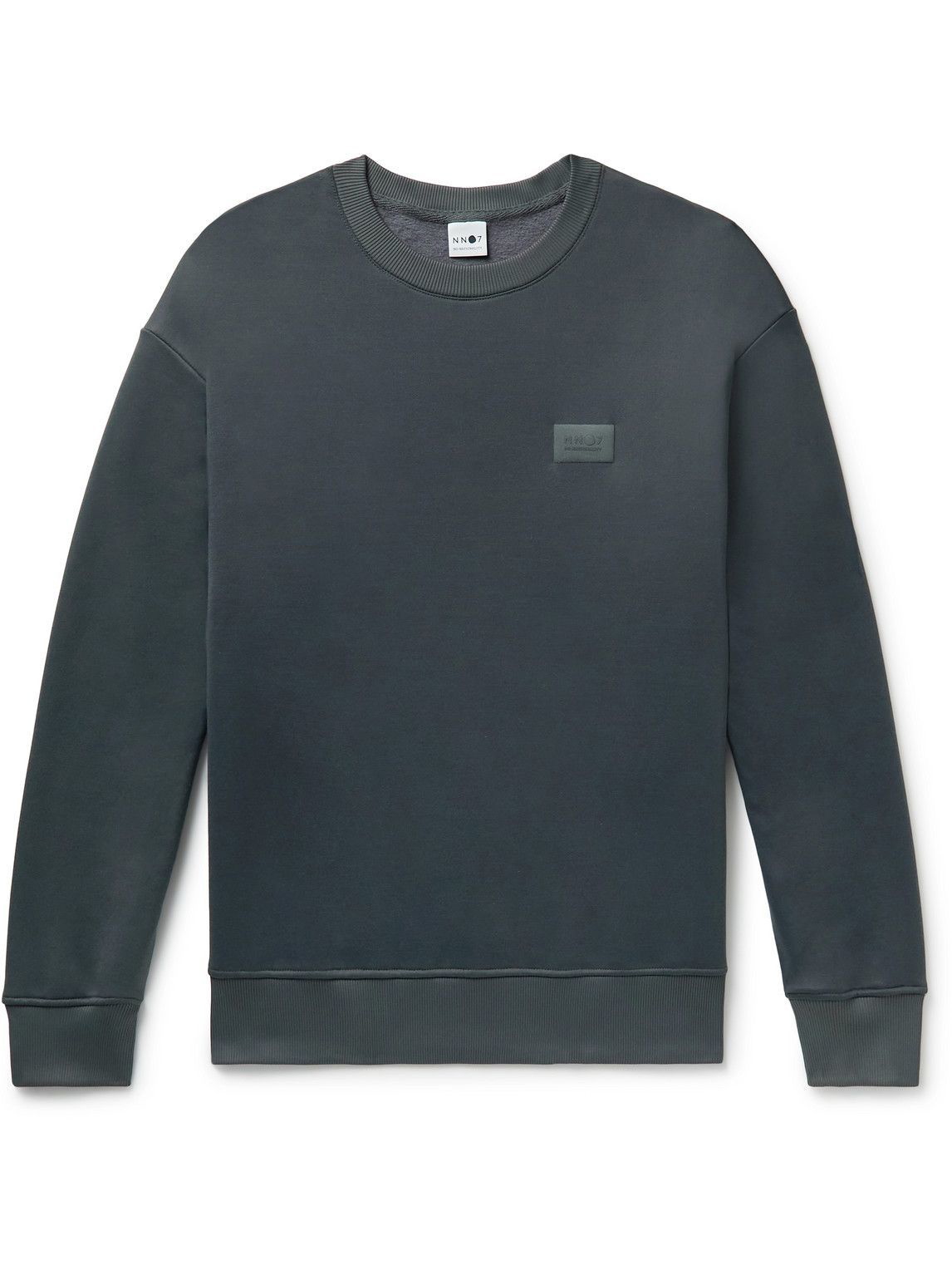 NN07 - Briggs Logo-Appliquéd Cotton-Jersey Sweatshirt - Gray NN07