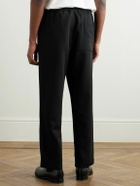 SSAM - Straight-Leg Wool-Twill Trousers - Black