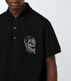 Alexander McQueen Skull cotton polo shirt