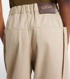 Loewe Cotton and silk cropped pants