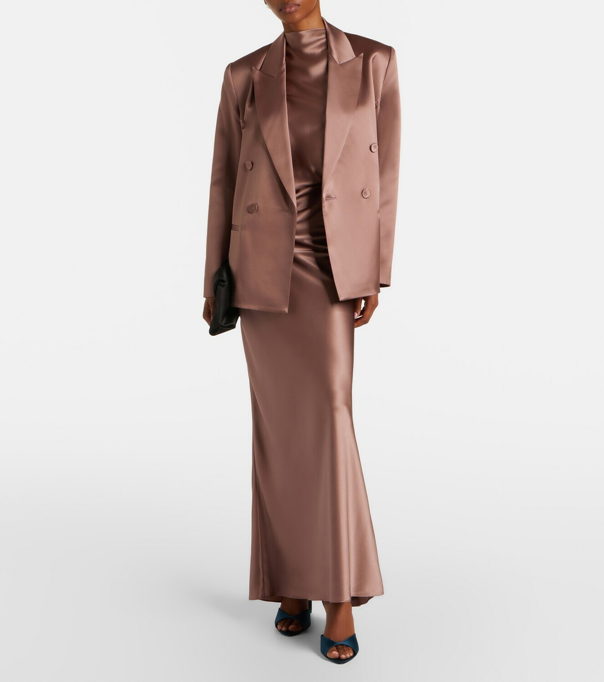 The Sei Silk satin maxi skirt