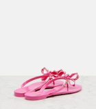 Valentino Garavani Rockstud bow-detail thong sandals