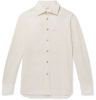 Kiton - Slim-Fit Cotton and Cashmere-Blend Shirt - White