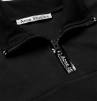 Acne Studios - Ellington Stretch-Jersey Half-Zip T-Shirt - Black