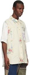 By Walid Beige James Shirt