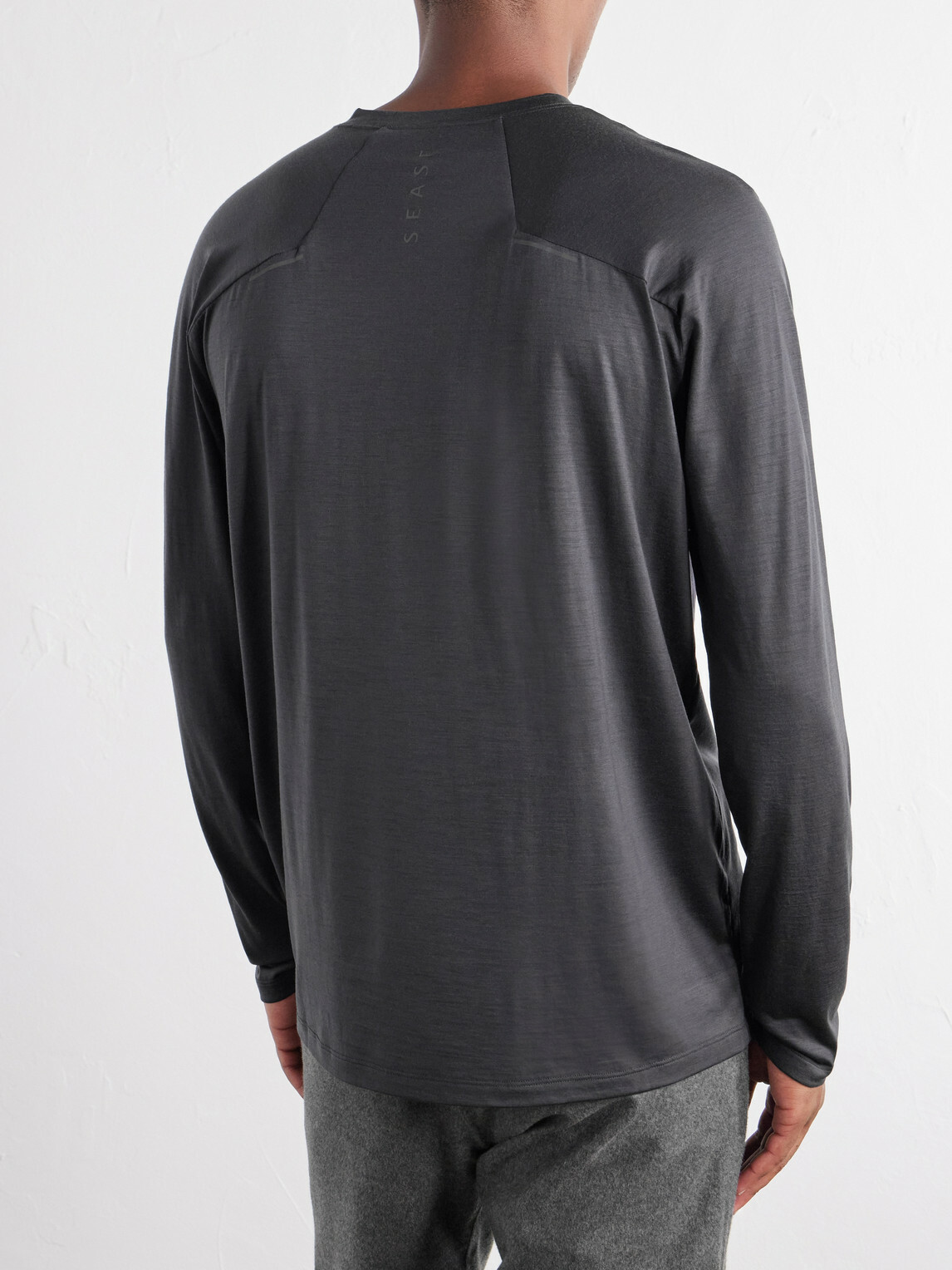 SEASE - Virgin Wool-Jersey Ski Base Layer - Gray